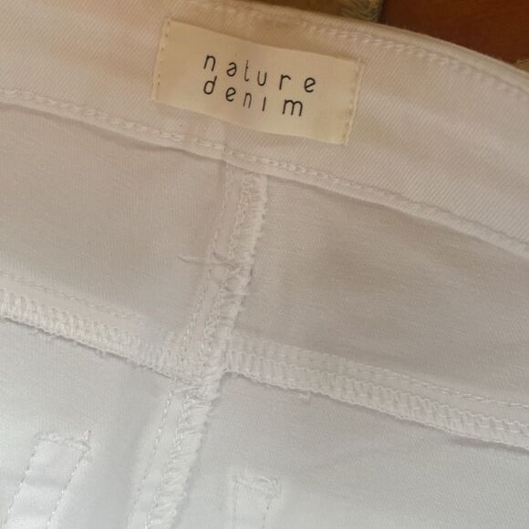 White Denim Nature Los Angeles Denim High Rise Shorts New w Tags - Picture 6 of 9